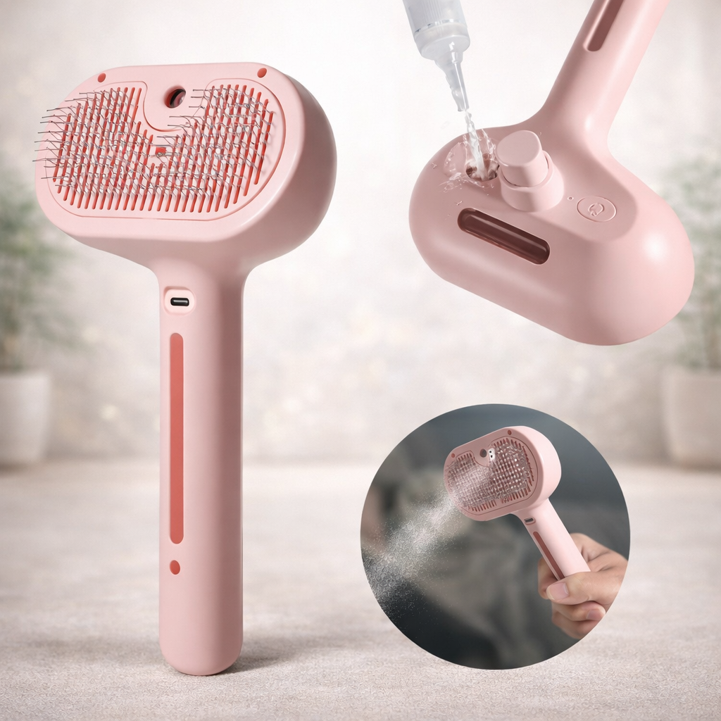 Pet Hair Spray Brush